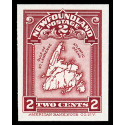 newfoundland stamp 86pi map of newfoundland 2 1908