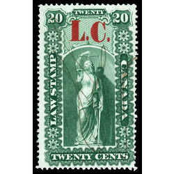 canada revenue stamp ql2 law stamps 20 1864