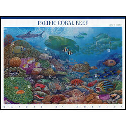 us stamp postage issues 3831 pacific coral reef 2004