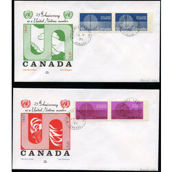 canada stamp 513p 4p united nations 1970 FDC PC