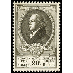 belgium stamp 445 prince charles alexander 1952