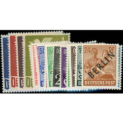 germany stamp 9n1 29 germany stamps overprinted berlin in black 1948