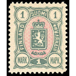 finland stamp 43 coat of arms 1892