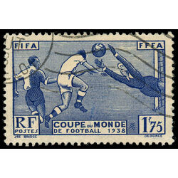 france stamp 349 soccer players 1938