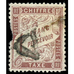 france stamp j26 postage due 1884