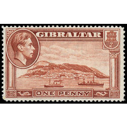 gibraltar stamp 108a rock of gibraltar 1942