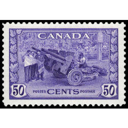 canada stamp 261 munitions factory 50 1942