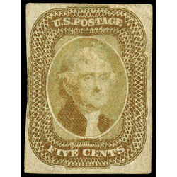 us stamp postage issues 12 jefferson 5 1851 U F 002