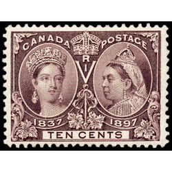 canada stamp 57 queen victoria diamond jubilee 10 1897 M VF 073