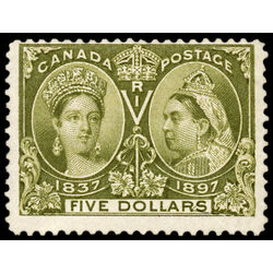 canada stamp 65 queen victoria diamond jubilee 5 1897 M F 065