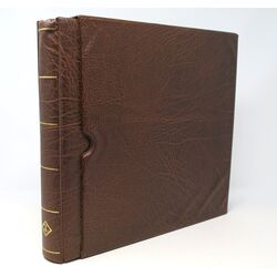 used lighthouse binder and slipcase brown