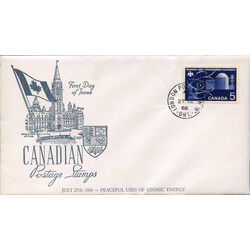 canada stamp 449 atomic reactor 5 1966 FDC 005