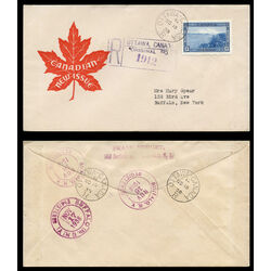 canada stamp 242 halifax harbour 13 1938 FDC 009