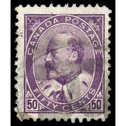 canada stamp 95 edward vii 50 1908 U F VF 053