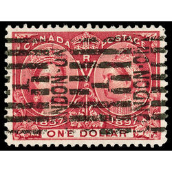 canada stamp 61 queen victoria diamond jubilee 1 1897 U XF 095