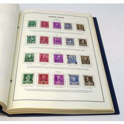 united states liberty album with used stamps