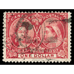 canada stamp 61 queen victoria diamond jubilee 1 1897 U F 096