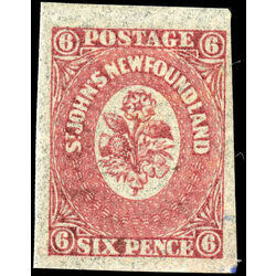 newfoundland stamp 20 1861 third pence issue 6d 1861 M VF 007