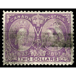 canada stamp 62 queen victoria diamond jubilee 2 1897 U VF 078