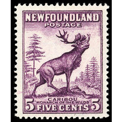 newfoundland stamp 191f caribou 5 1932