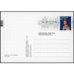 canada stamp prepaid postage cards ux267 document pen scott 704 queen elizabeth ii diamond jubilee 2012