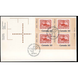 canada stamp 909 three penny beaver no 1 30 1982 FDC LR