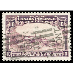 canada stamp 101 quebec in 1700 10 1908 U VF 052