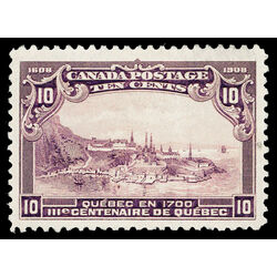 canada stamp 101 quebec in 1700 10 1908 U XF 054