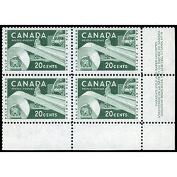 canada stamp 362i paper industry 20 1956 PB LR %234