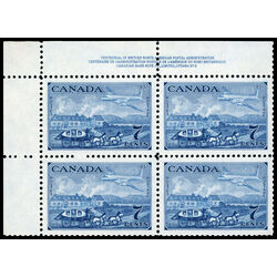 canada stamp 313 stagecoach and plane 7 1951 PB UL %232