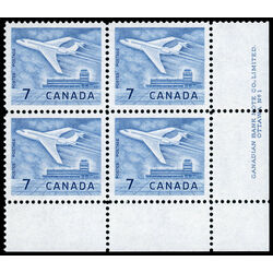 canada stamp 414 jet plane ottawa 7 1964 PB LR %231