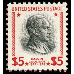 us stamp postage issues 834 calvin coolidge 5 0 1938