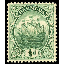 bermuda stamp 41a caravel 1918