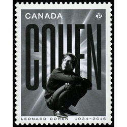 canada stamp 3195a leonard cohen squatting 2019