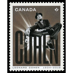 canada stamp 3195c leonard cohen sitting 2019