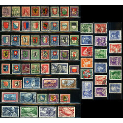 switzerland stamp collection semi postal b7 b76 1917 35