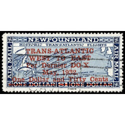 newfoundland stamp c12 historic transatlantic flights 1932 U VF 024