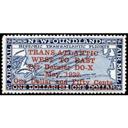 newfoundland stamp c12 historic transatlantic flights 1932 M XFNH 022