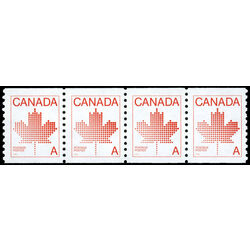 canada stamp 908iii strip maple leaf 1981