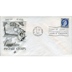 canada stamp 341 queen elizabeth ii 5 1954 FDC 019