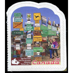 canada stamp 2336b watson lake signpost forest watson lake yk 54 2009