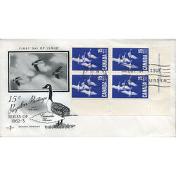 canada stamp 415 canada goose 15 1963 FDC LL 021