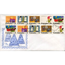 canada stamp 523a se10 christmas 1970 FDC 001