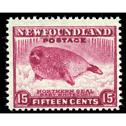 newfoundland stamp 262 harp seal pup 15 1943 M FNH 004