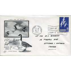 canada stamp 415 canada goose 15 1963 FDC