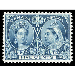 canada stamp 54 queen victoria diamond jubilee 5 1897 M VF 054