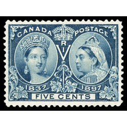 canada stamp 54 queen victoria diamond jubilee 5 1897 M VFNG 055