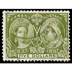 canada stamp 65 queen victoria diamond jubilee 5 1897 U F VF 067