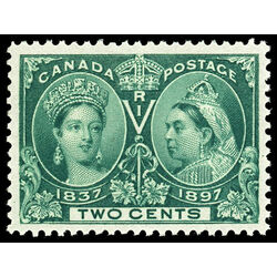 canada stamp 52 queen victoria diamond jubilee 2 1897 M XFNH 036