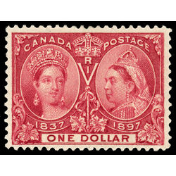 canada stamp 61 queen victoria diamond jubilee 1 1897 M VF 098